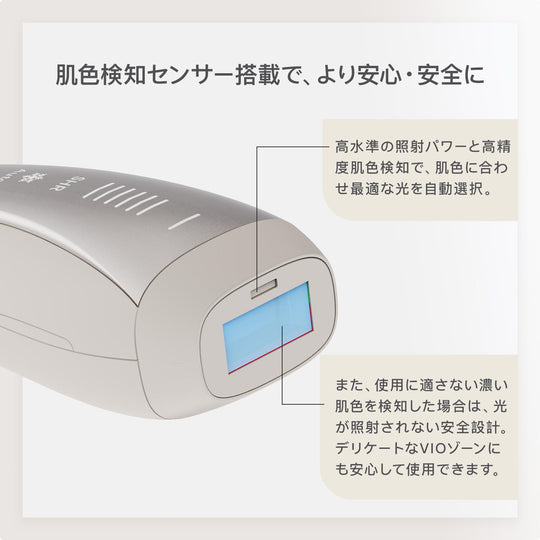 YETE 脱毛器  家庭用脱毛器 全身ムダ毛処理 IPL光脱毛器 家庭用 冷感無痛ケア 無痛設計 敏感肌対応 医療機器認証