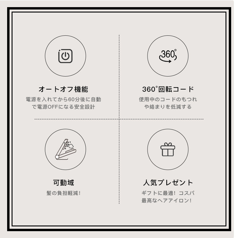 YETE プロ用縮毛矯正機 360°クールケア 毛先保護 サロン級持続効果 ダメージレス設計